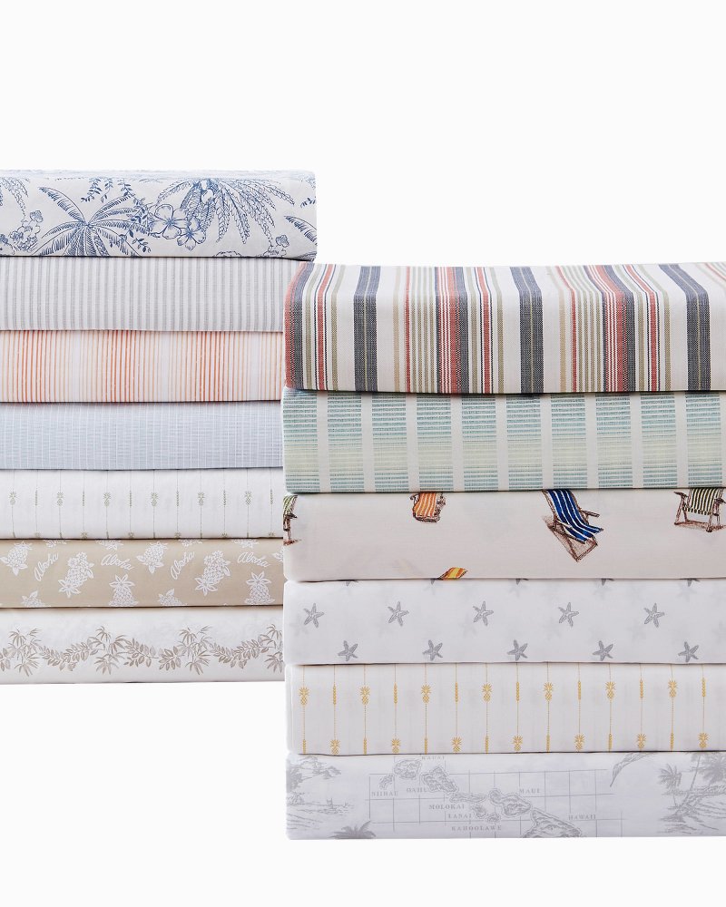 Vintage Map 4-Piece King Sheet Set - Grey
