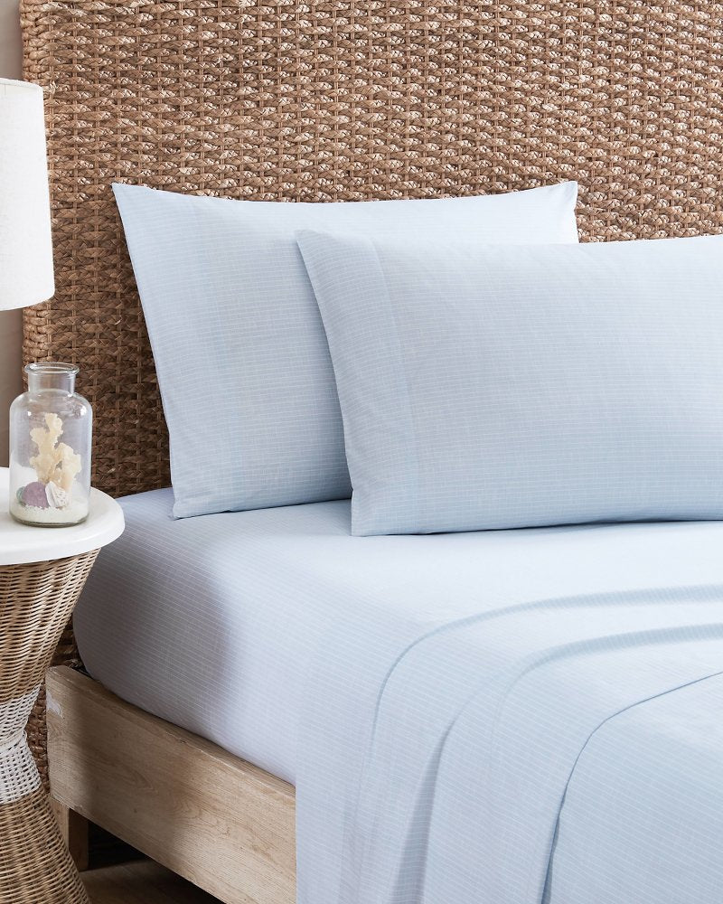 Ala Moana Stripe 4-Piece Queen Sheet Set - Ocean