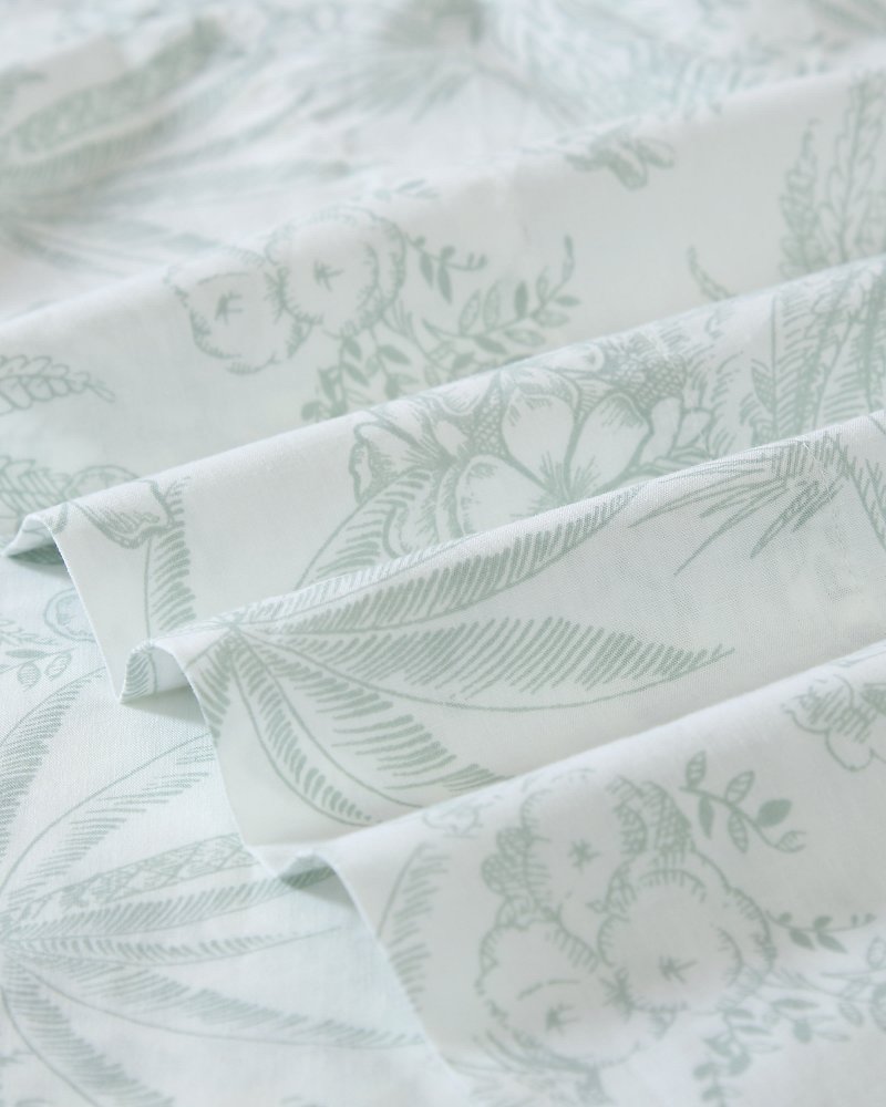 Pen and Ink 4-Piece King Sheet Set - Spring Green