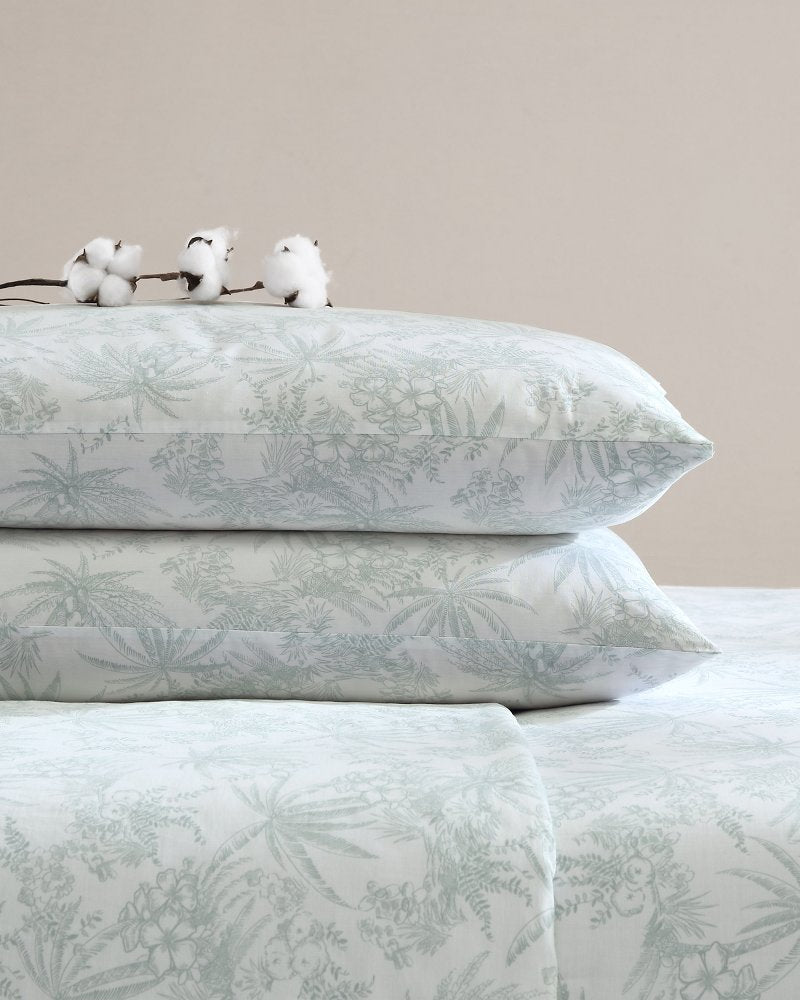 Pen and Ink 4-Piece King Sheet Set - Spring Green