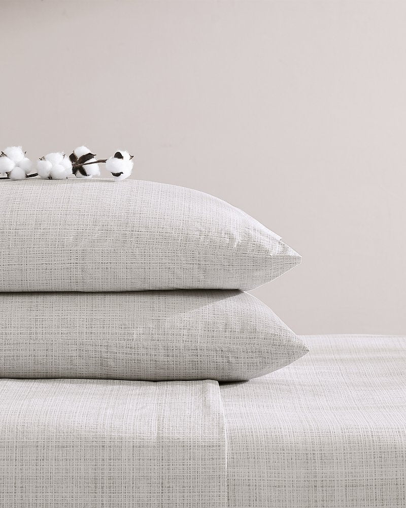 Raffia Linen 4-Piece King Sheet Set - Khaki