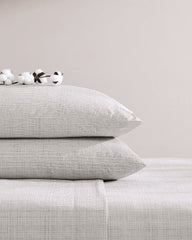 Raffia Linen 4-Piece King Sheet Set - Khaki