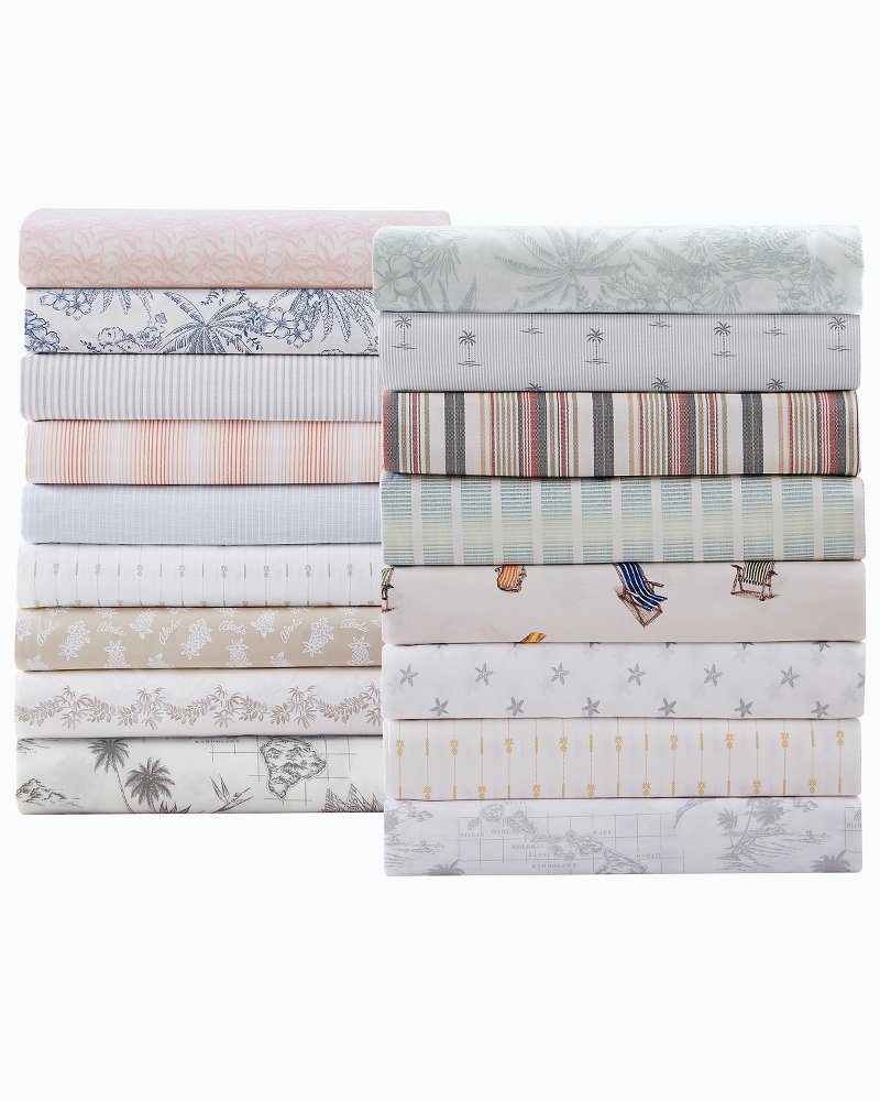 Lovely Palms 4-Piece Queen Sheet Set - Pink