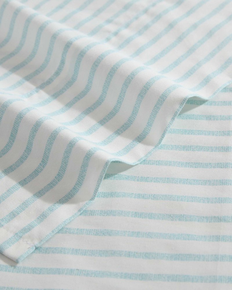 Cool Beach Stripe 4-Piece King Sheet Set - Stripe Blue