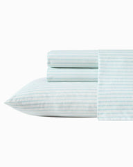 Cool Beach Stripe 4-Piece King Sheet Set - Stripe Blue