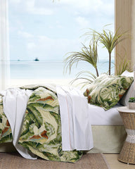Palmiers 4-Piece Queen Comforter Set - Green