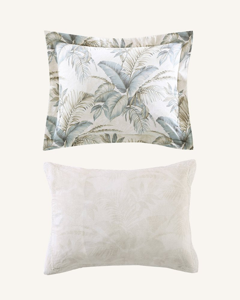 Baker's Bluff Reversible 3-Piece Queen Comforter Set - Silvery Blue