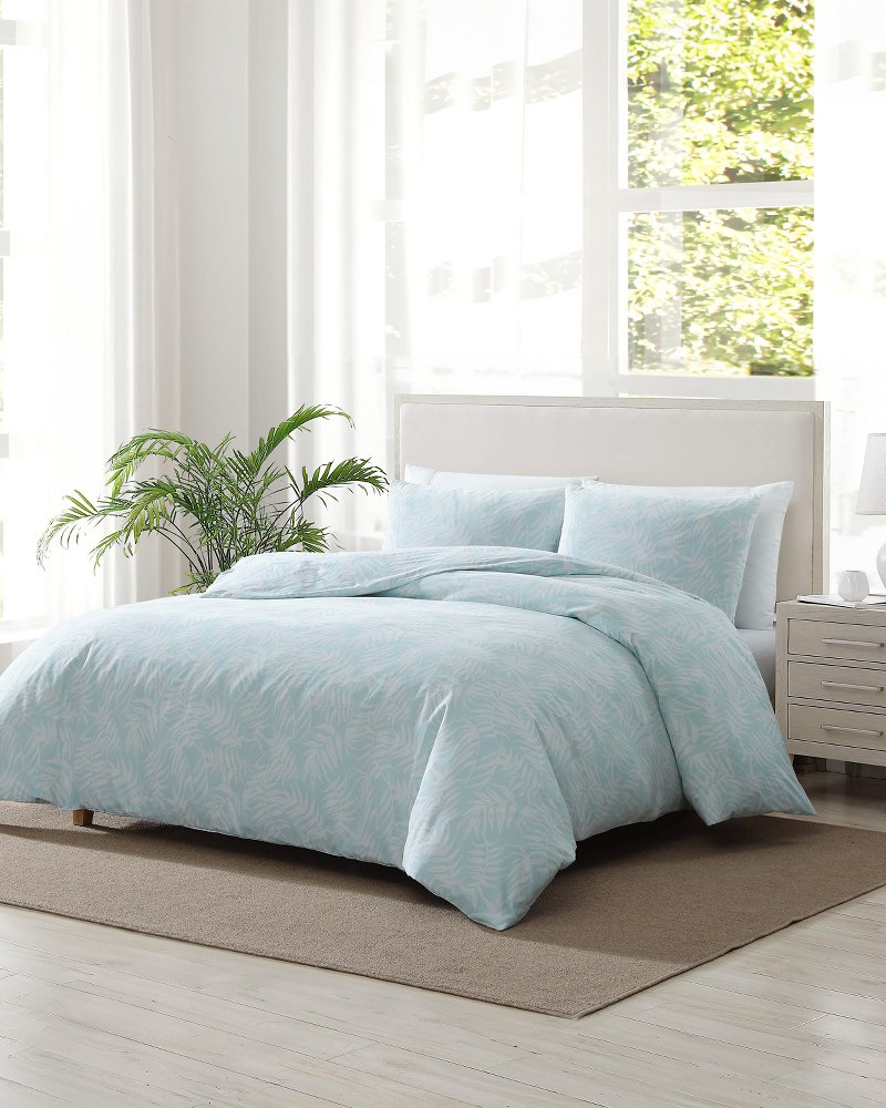Art of Palms 3-Piece Full/Queen Comforter Set - Blue