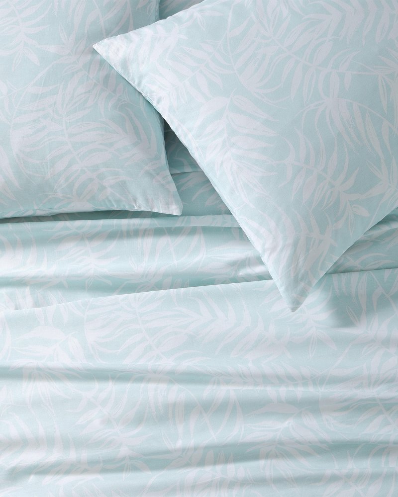 Art of Palms 3-Piece King Comforter Set - Blue