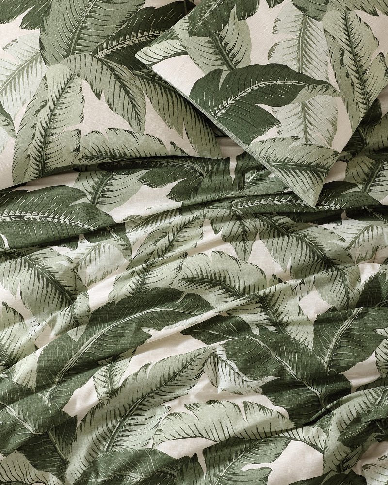 Vintage Palms Reversible 3-Piece Full/Queen Comforter Set - Jungle