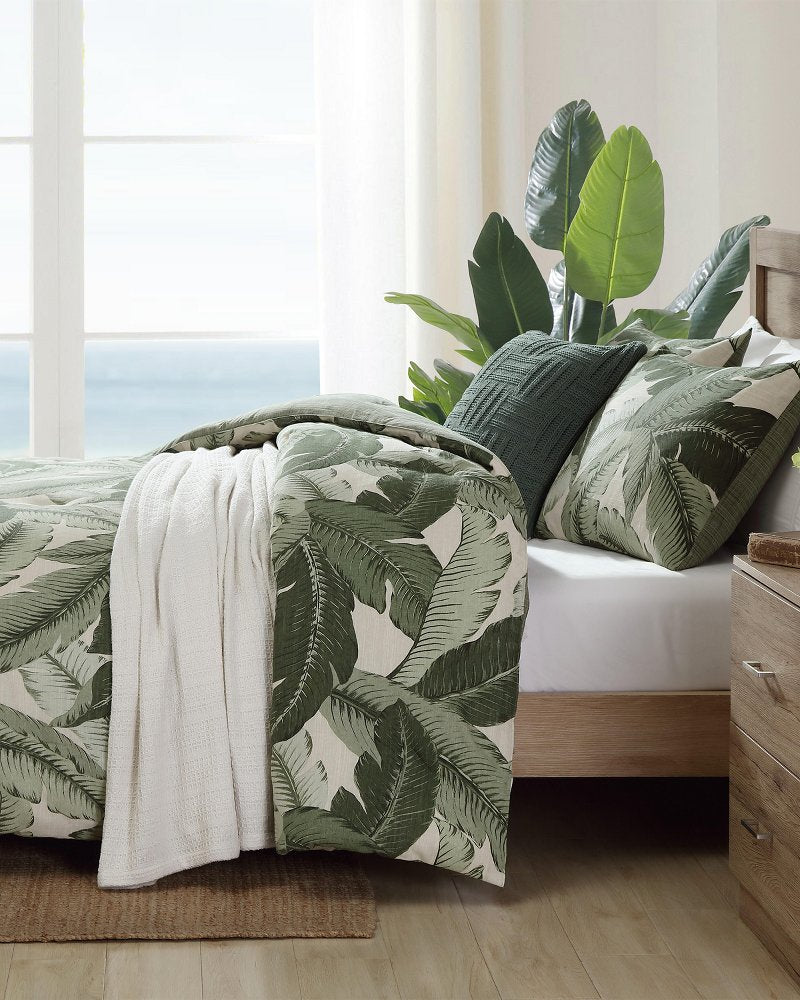 Vintage Palms Reversible 3-Piece King Comforter Set - Jungle