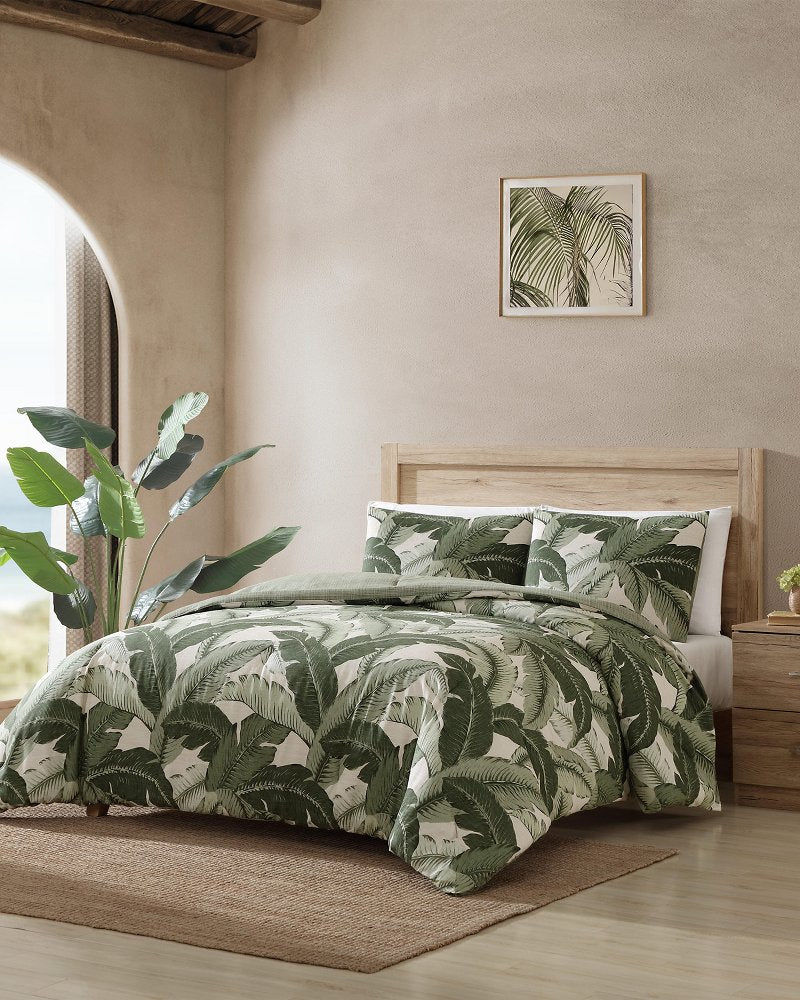 Vintage Palms Reversible 3-Piece King Comforter Set - Jungle