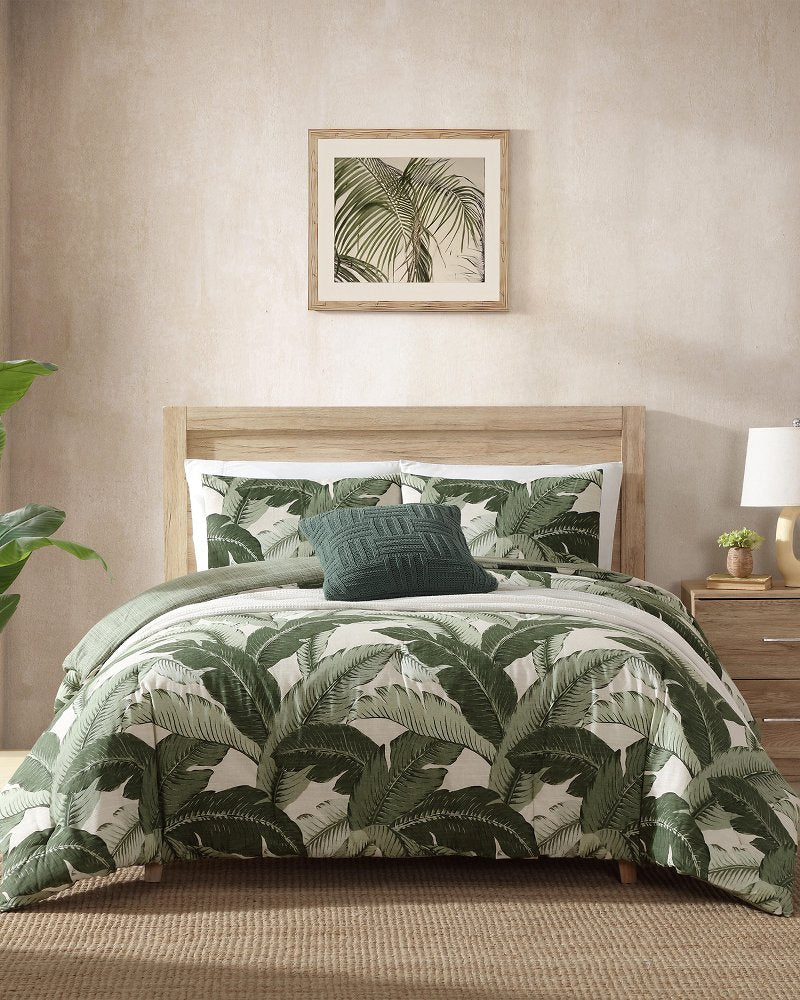 Vintage Palms Reversible 3-Piece King Comforter Set - Jungle