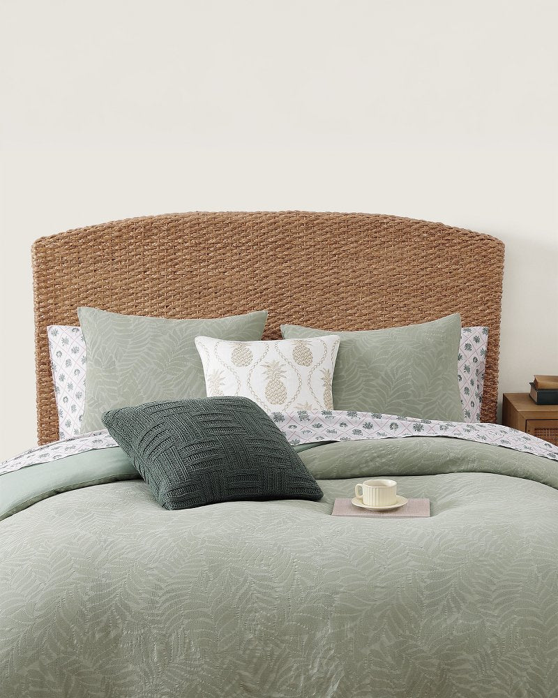 Island Estate Harbor Palm Reversible 3-Piece Full/Queen Comforter Set - Green