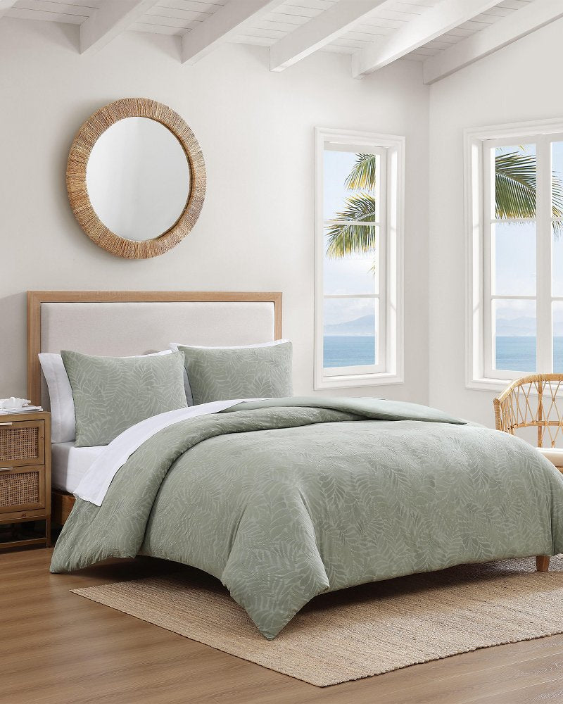 Island Estate Harbor Palm Reversible 3-Piece King Comforter Set - Green
