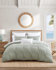 Island Estate Harbor Palm Reversible 3-Piece King Comforter Set - Green
