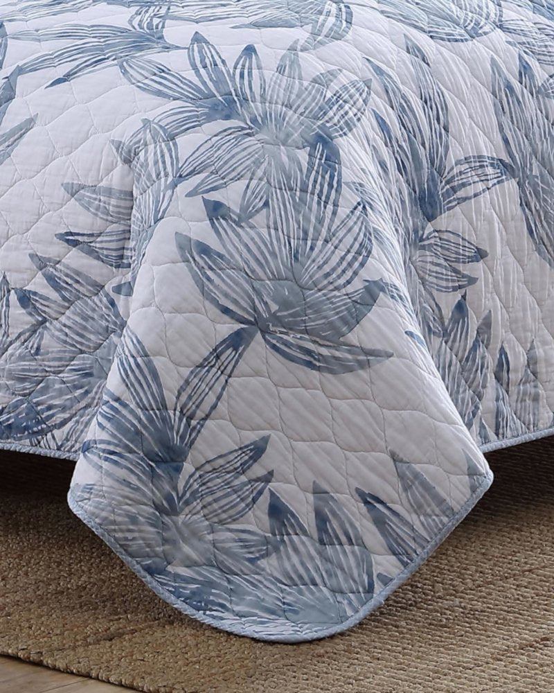 Kayo 3-Piece King Quilt Set - Blue
