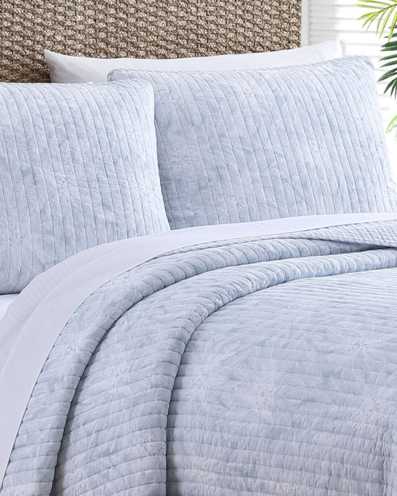 Makena 3-Piece King Quilt Set - Blue