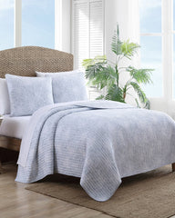 Makena 3-Piece King Quilt Set - Blue