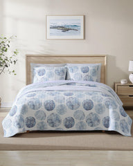 Ocean Isle 2-Piece Twin Quilt Set - Blue