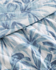 Aubrey Reversible 3-Piece Full/Queen Quilt Set - Blue