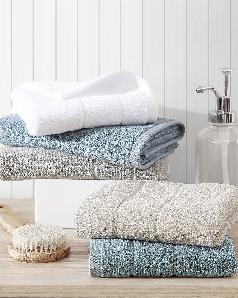 Island Retreat 6-Piece Bath Towel Set - Grey