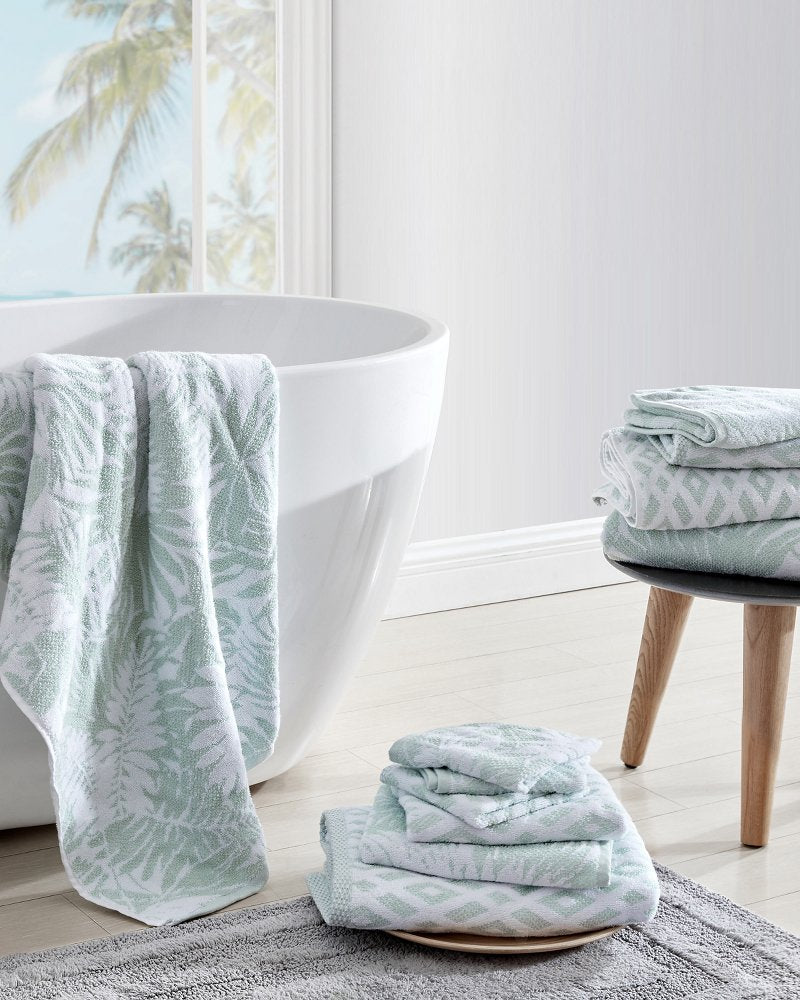 Lago Palm 6-Piece Bath Towel Set - Green