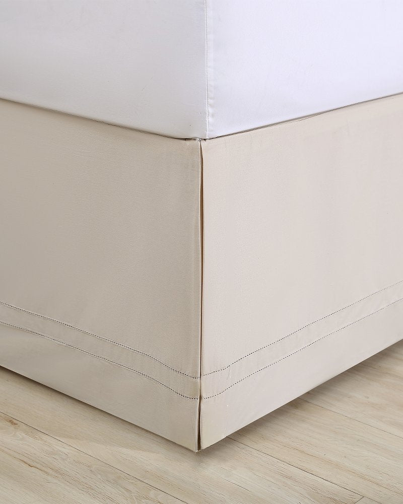 Tailored King Bed Skirt - Beige