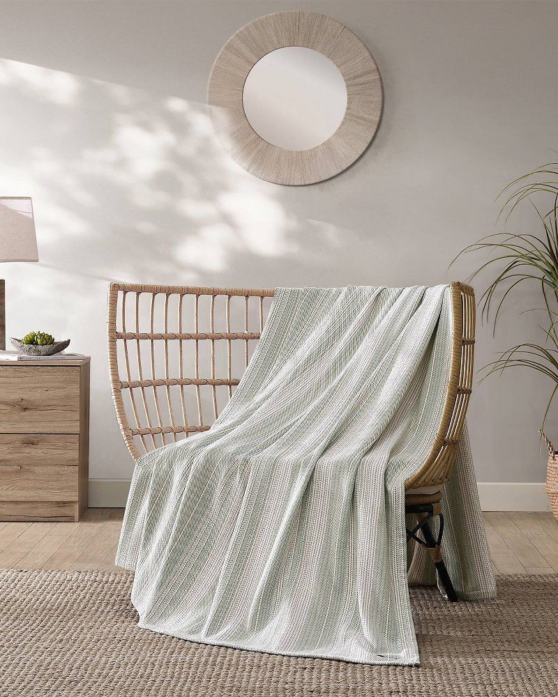 Sandy Shore Full/Queen Blanket - Green