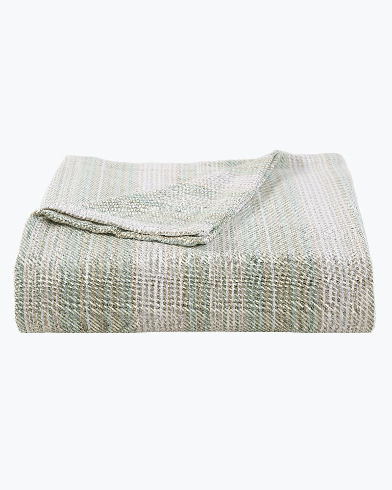 Sandy Shore King Blanket - Green