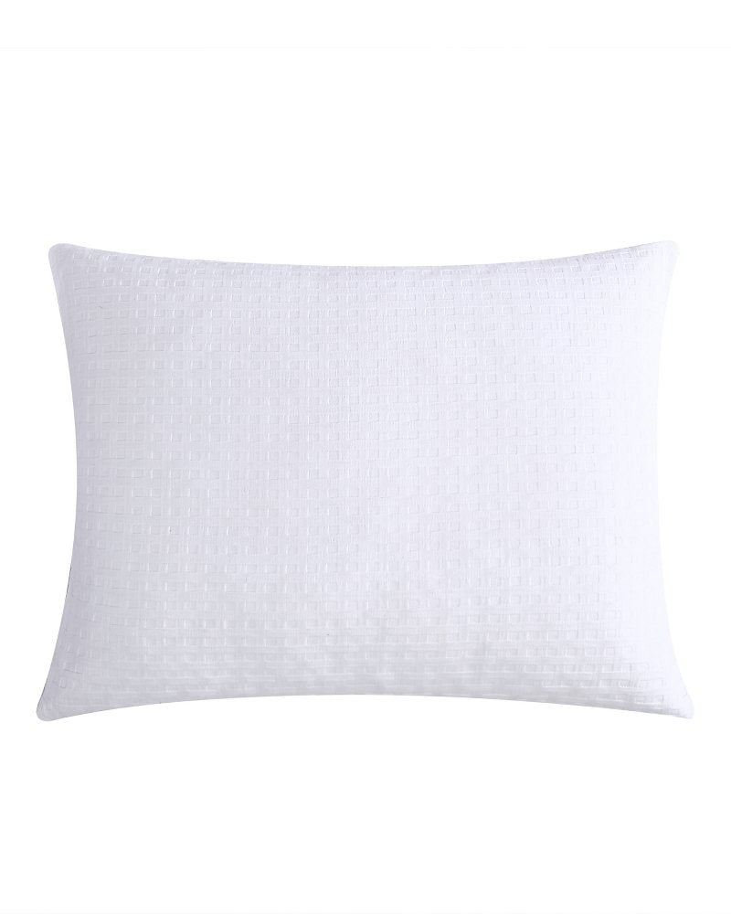 Basketweave 3-Piece Queen Duvet Cover Set - White