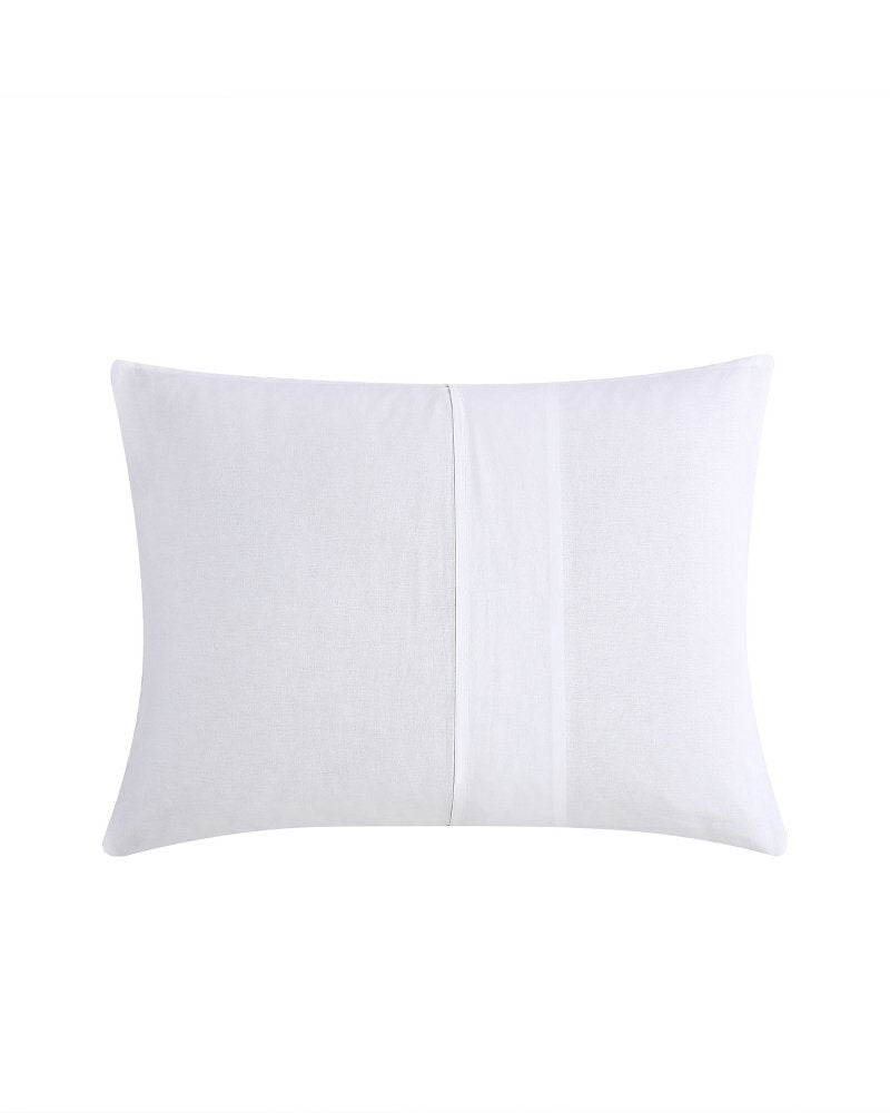 Basketweave 3-Piece Queen Duvet Cover Set - White
