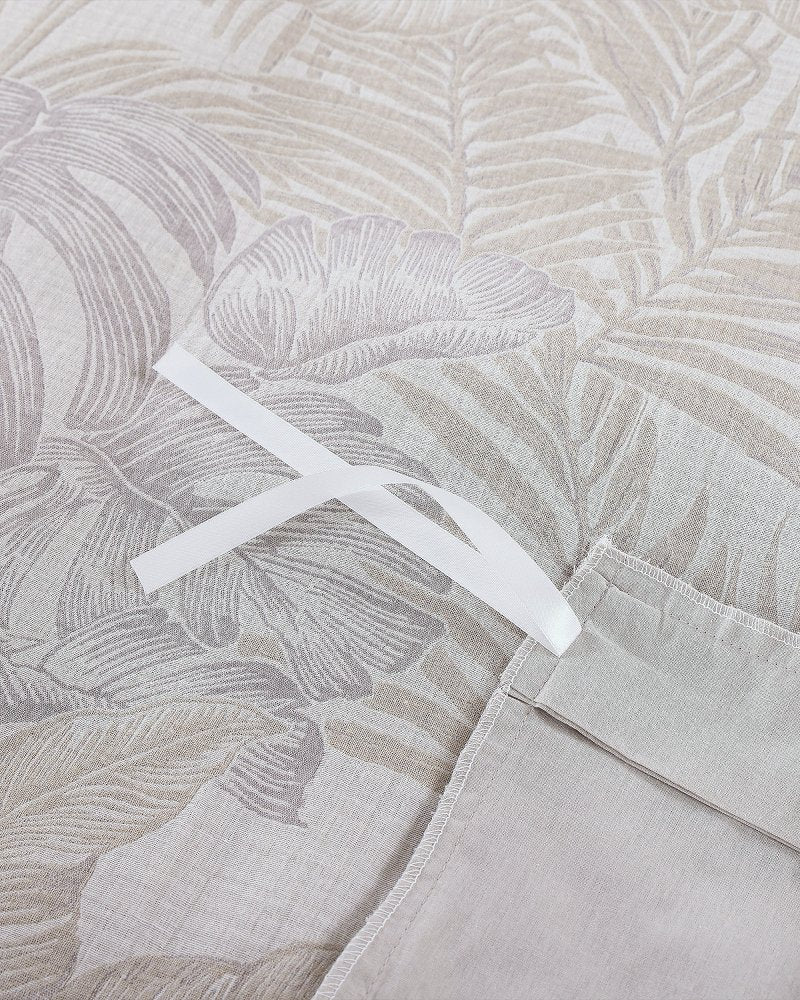 Island Estate Jungle Palms 3-Piece Full/Queen Duvet Cover Set - Beige