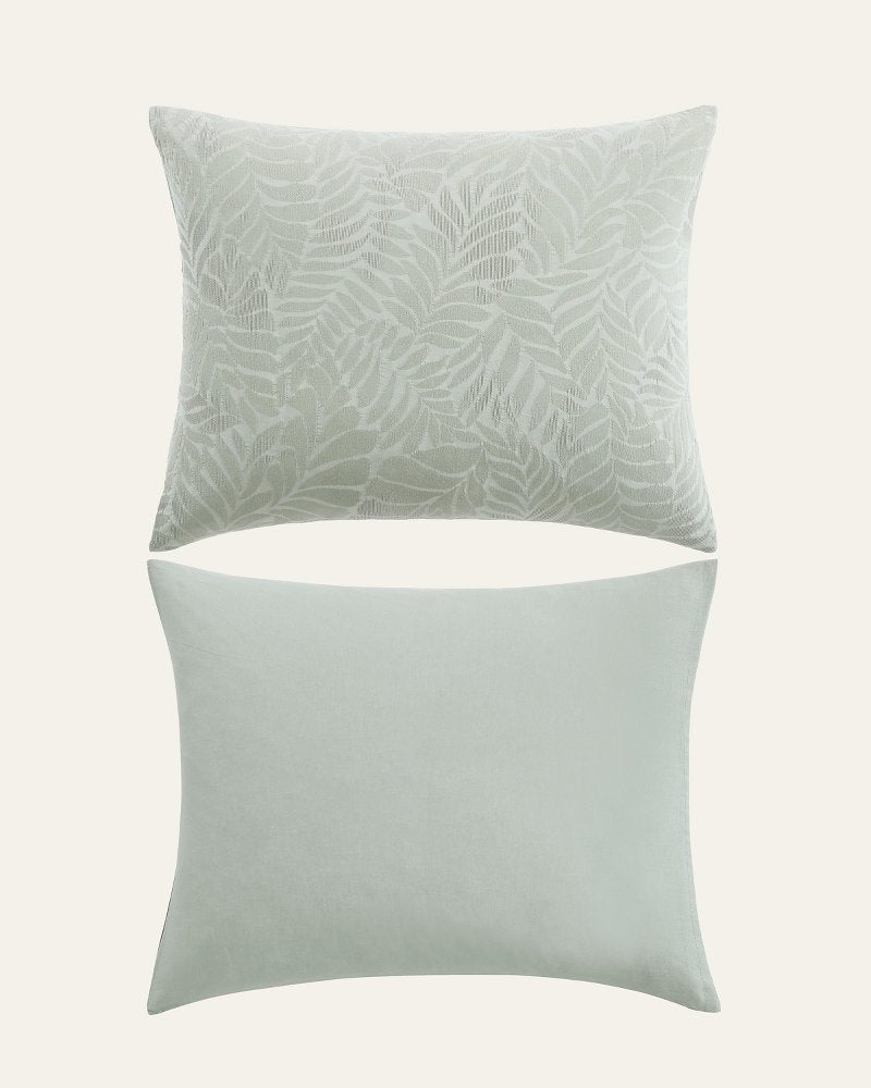 Island Estate Harbor Palm Reversible 3-Piece King Duvet Cover Set - Green