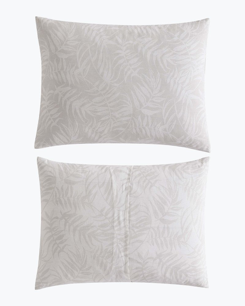 Art Of Palms 8-Piece Queen Comforter Set - Beige