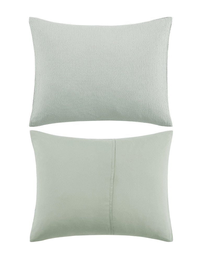 Seersucker Solid 8-Piece King Comforter Set - Spring Green