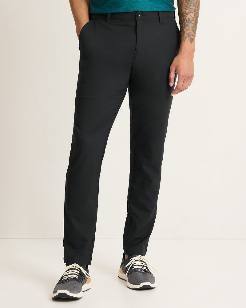 On Par IslandZone Flat-Front Pants - Black