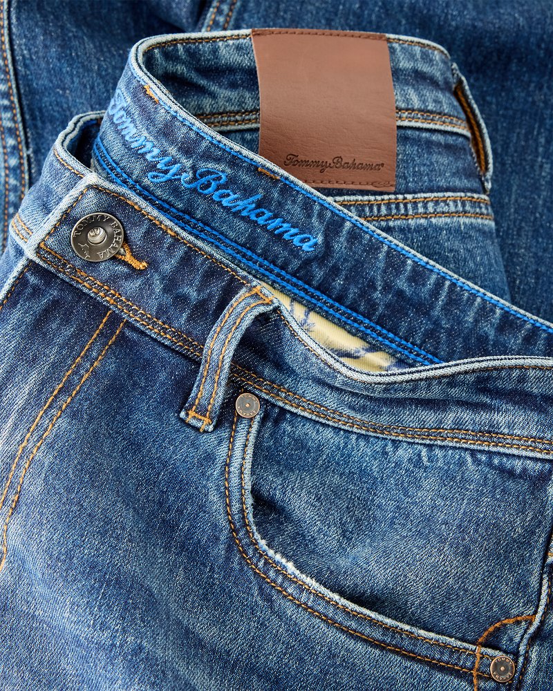 Indigo Palms Jeans - Med Indigo Wash