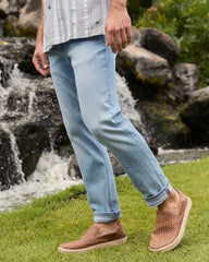 Indigo Palms Jeans - Light Indigo Wash