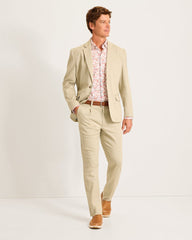 Bayview Herringbone Pants - Khaki Sands