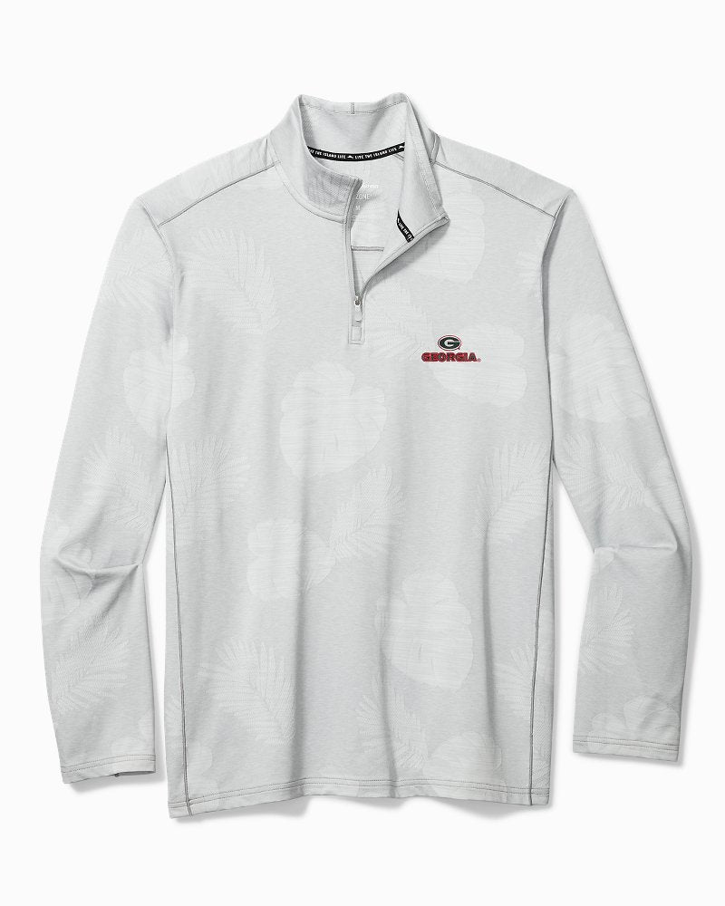 Collegiate Delray Frond Half-Zip IslandZone Sweatshirt - Georgia
