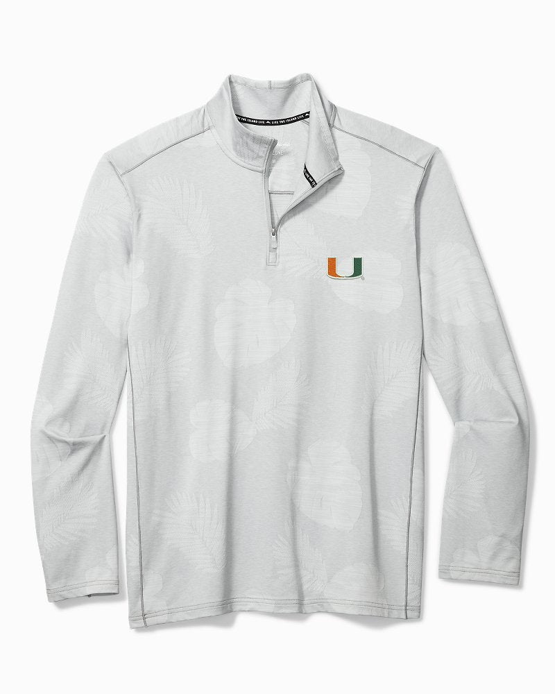 Collegiate Delray Frond Half-Zip IslandZone Sweatshirt - Miami