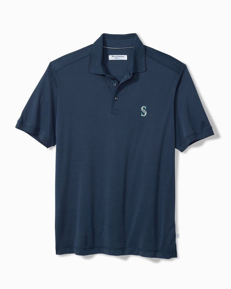 MLB Bay Stripe IslandZone Polo - seattle_mariners