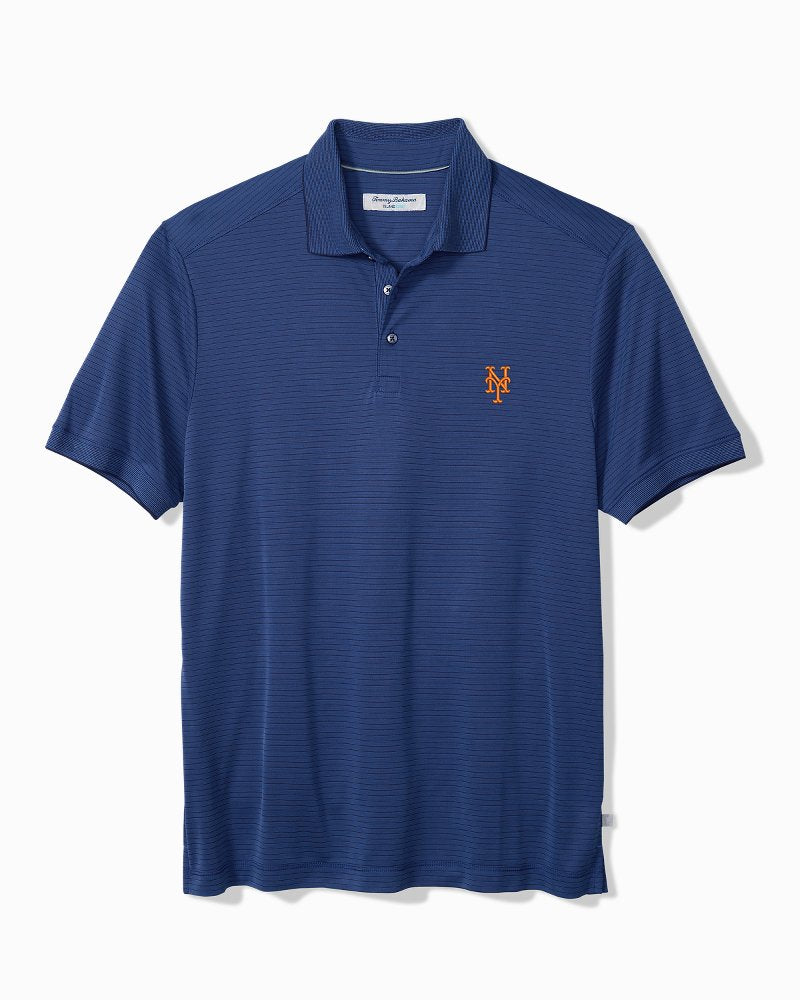 MLB Bay Stripe IslandZone Polo - new_york_mets
