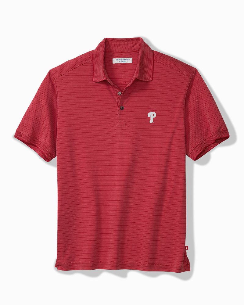 MLB Bay Stripe IslandZone Polo - philadelphia_phillies