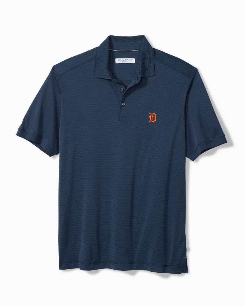 MLB Bay Stripe IslandZone Polo - detroit_tigers