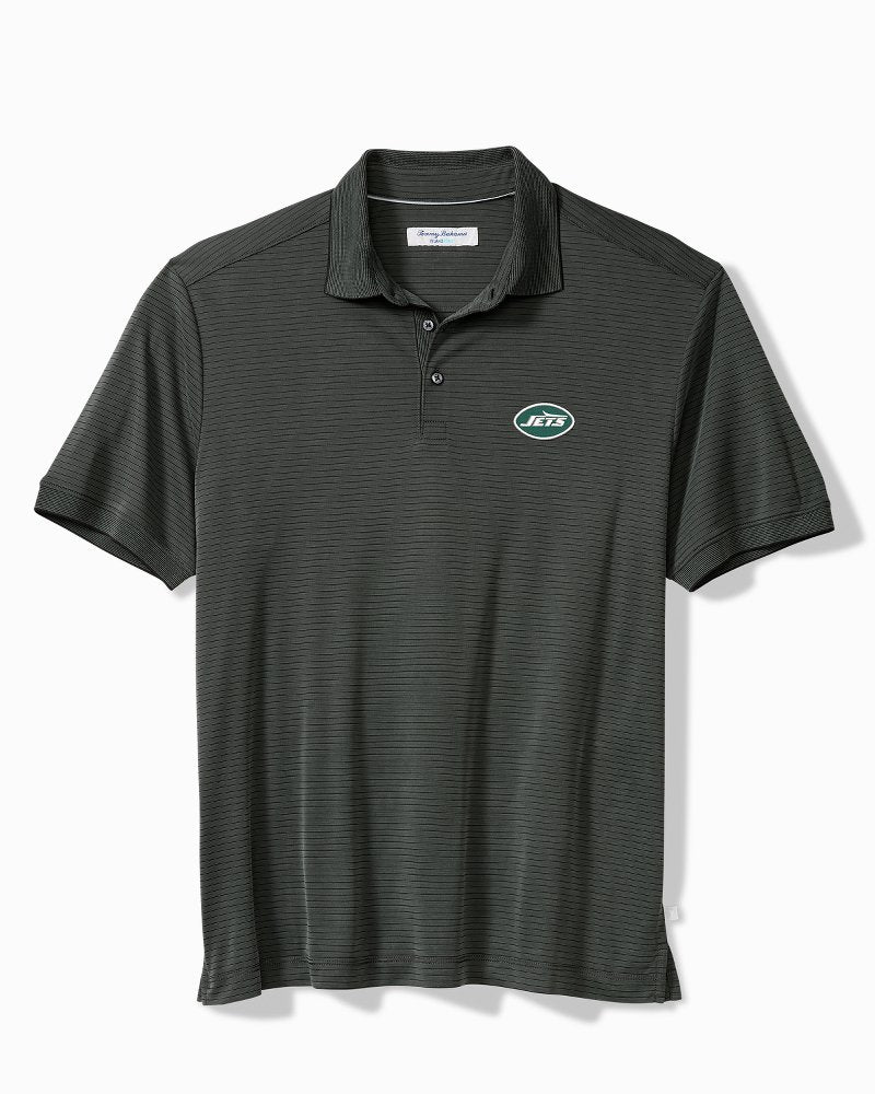 NFL Bay Stripe IslandZone Polo - ny_jets