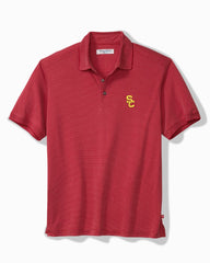 Collegiate Bay Stripe IslandZone Polo - USC