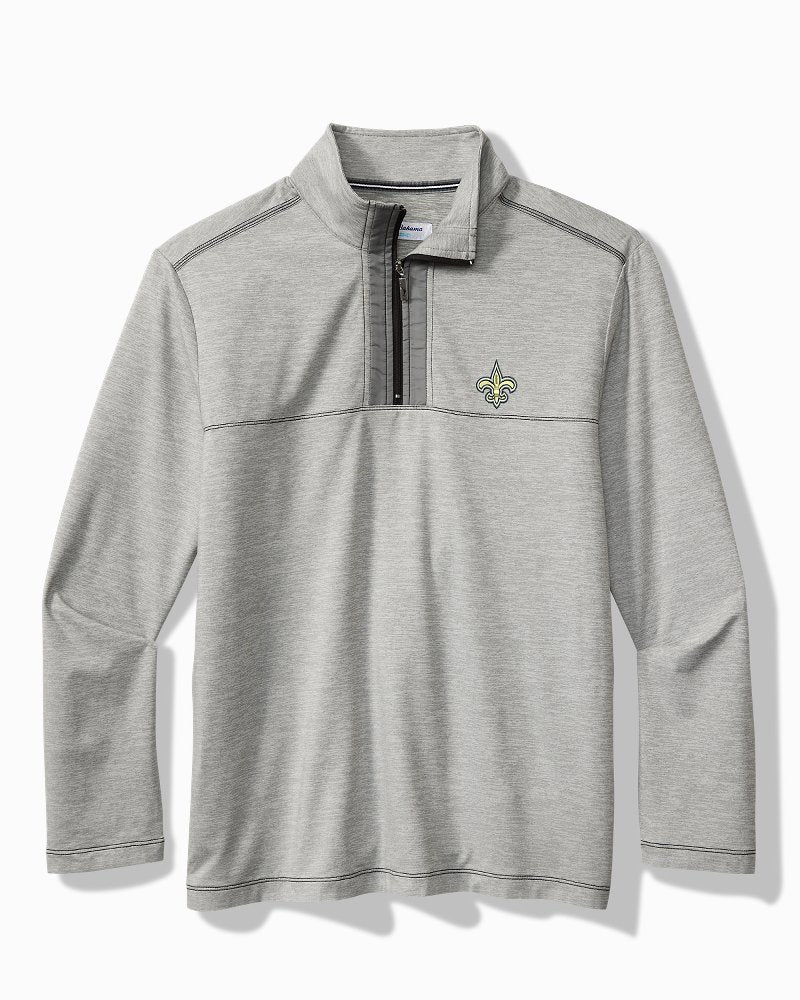 NFL High Score Half-Zip IslandZone Sweatshirt - new_orleans_saints