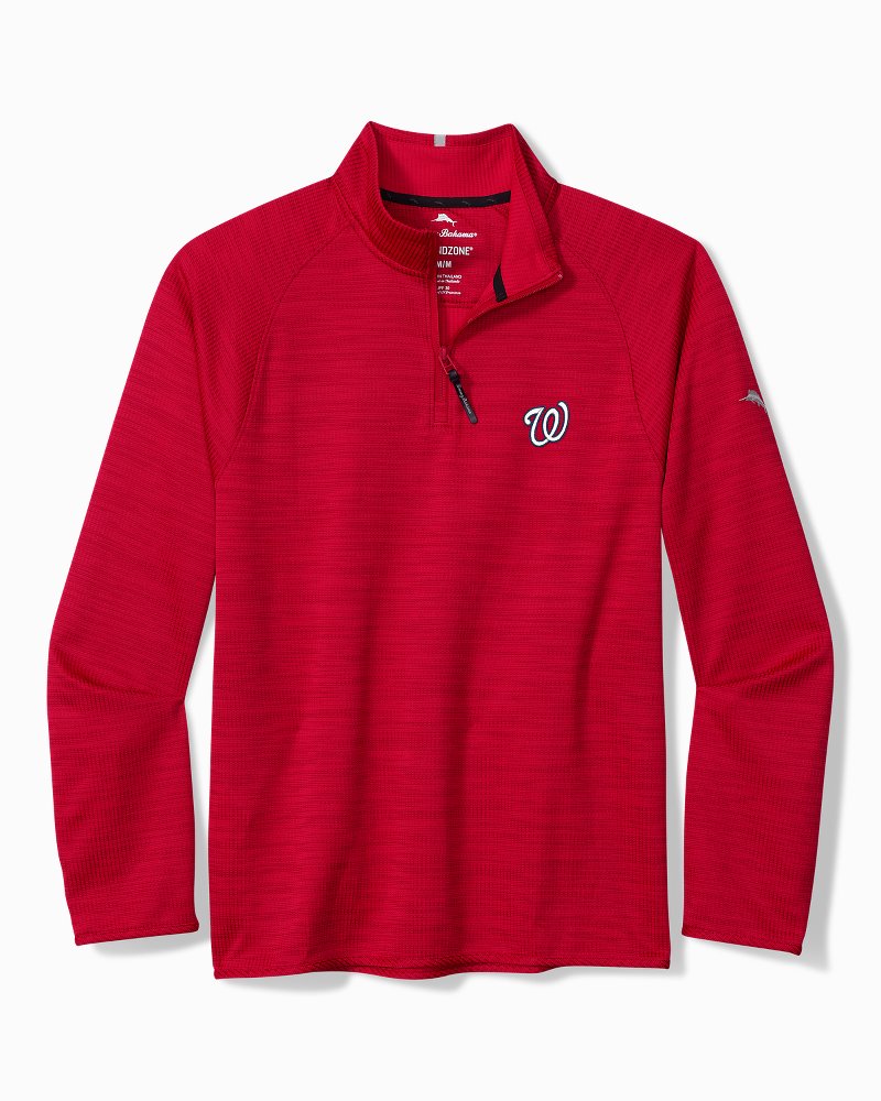 MLB Palm Pro Half-Zip IslandZone Sweatshirt - washington_nationals